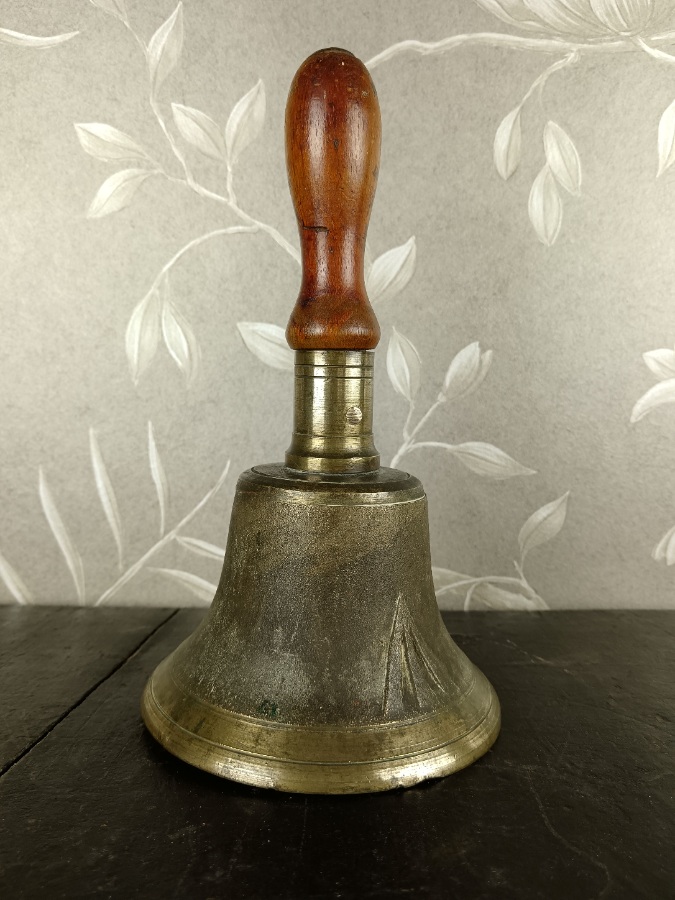WWII British Military Cast Brass ARP Handbell  Warning Bell c.1940 (7).jpg